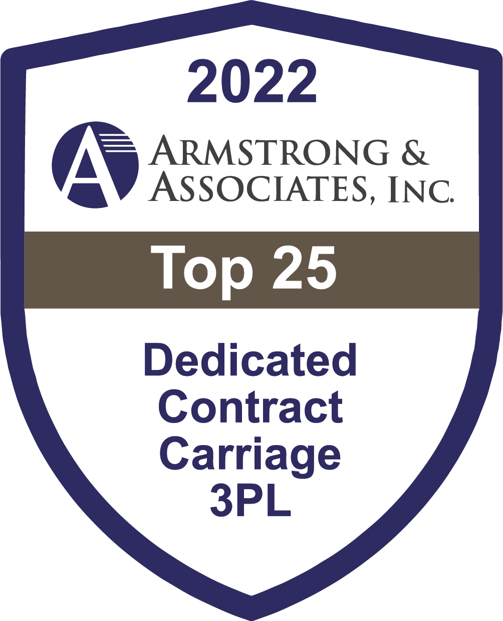 Armstrong & Associates Top 25 Dedicated Contract Carriage 3PL Award