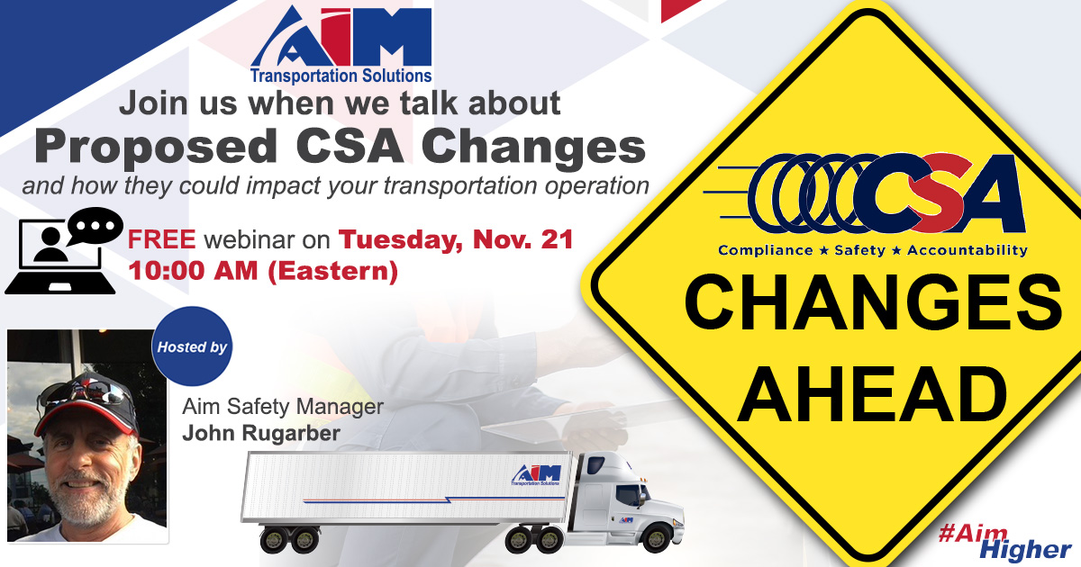 Image advertising upcoming webinar on proposed CSA changes